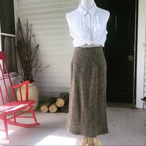 1970s Missoni Multicolor Knit Skirt Midi Small